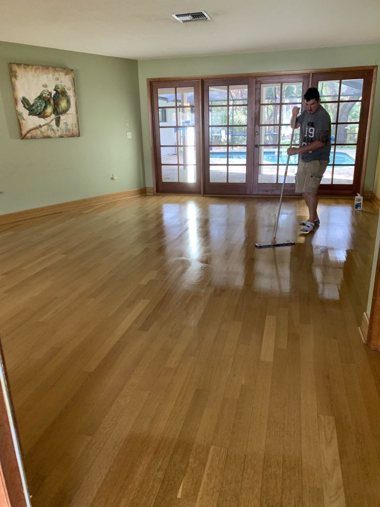 Temple Terrace Hardwood Floor Cleaning by Tampa Steam Team